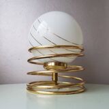 Golden spiral lamp from the 70s