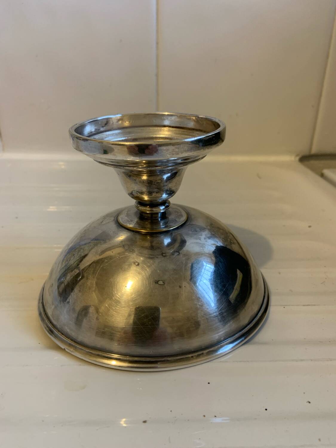 Vintage Christofle silver-plated compote bowl
