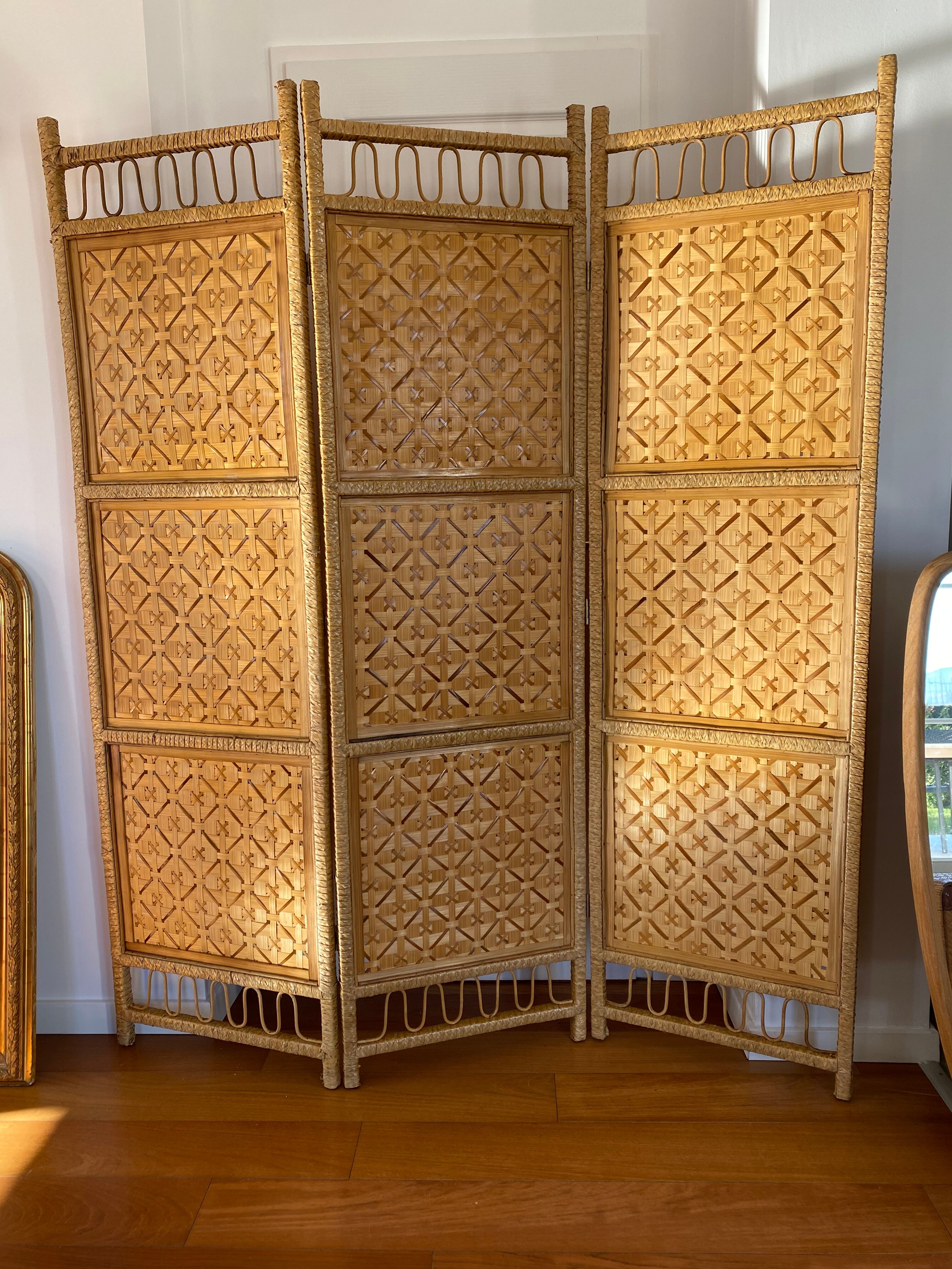 Rattan screen