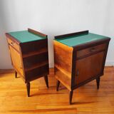 Paire de tables de chevet Italienne de 1950
