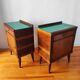 Paire de tables de chevet Italienne de 1950