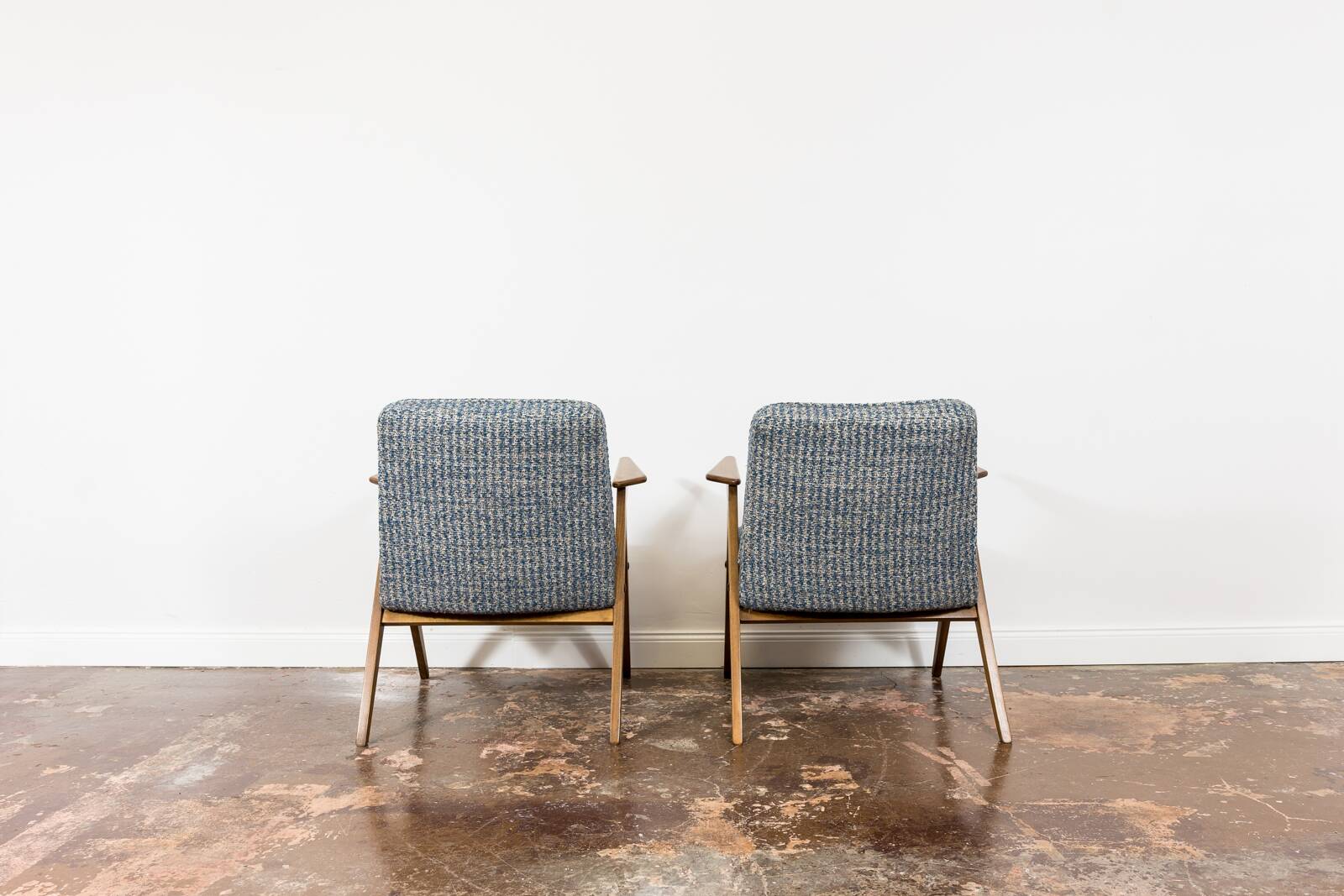 Customizable Pair Of Restored Mid Century "Bunny" Armchairs, 1970's
