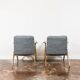 Customizable Pair Of Restored Mid Century "Bunny" Armchairs, 1970's