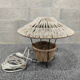 Metal and rope lamp 1960
