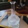 Blown glass bubble carafe – 20th century