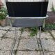 Fauteuil vintage en cuir noir