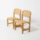 Dining chair by Zenon Baczyk, produced by GFM, Poland, 1970s, natural cane