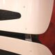 Space Age Lounge Chair, White Lacquer, Leather, Reptile Look, Germany, 1970s