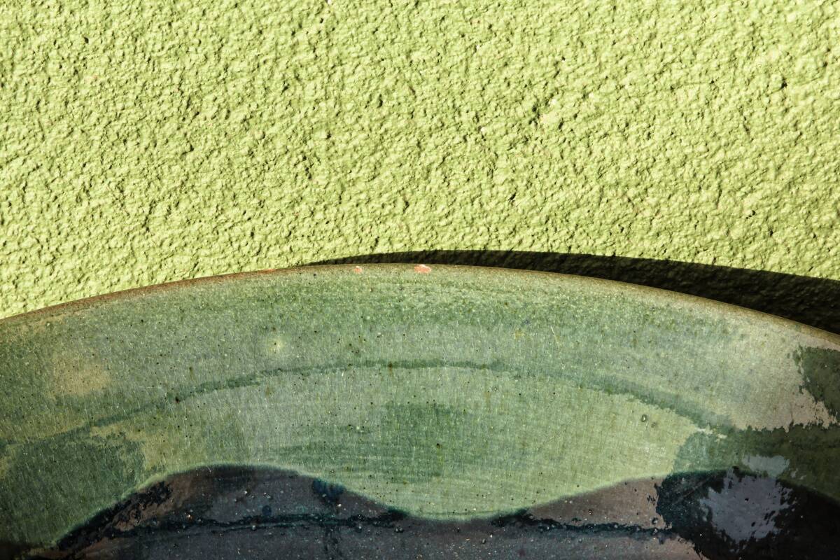 Large ceramic deep dish signed Ceramp