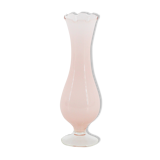 Vase en opaline rose