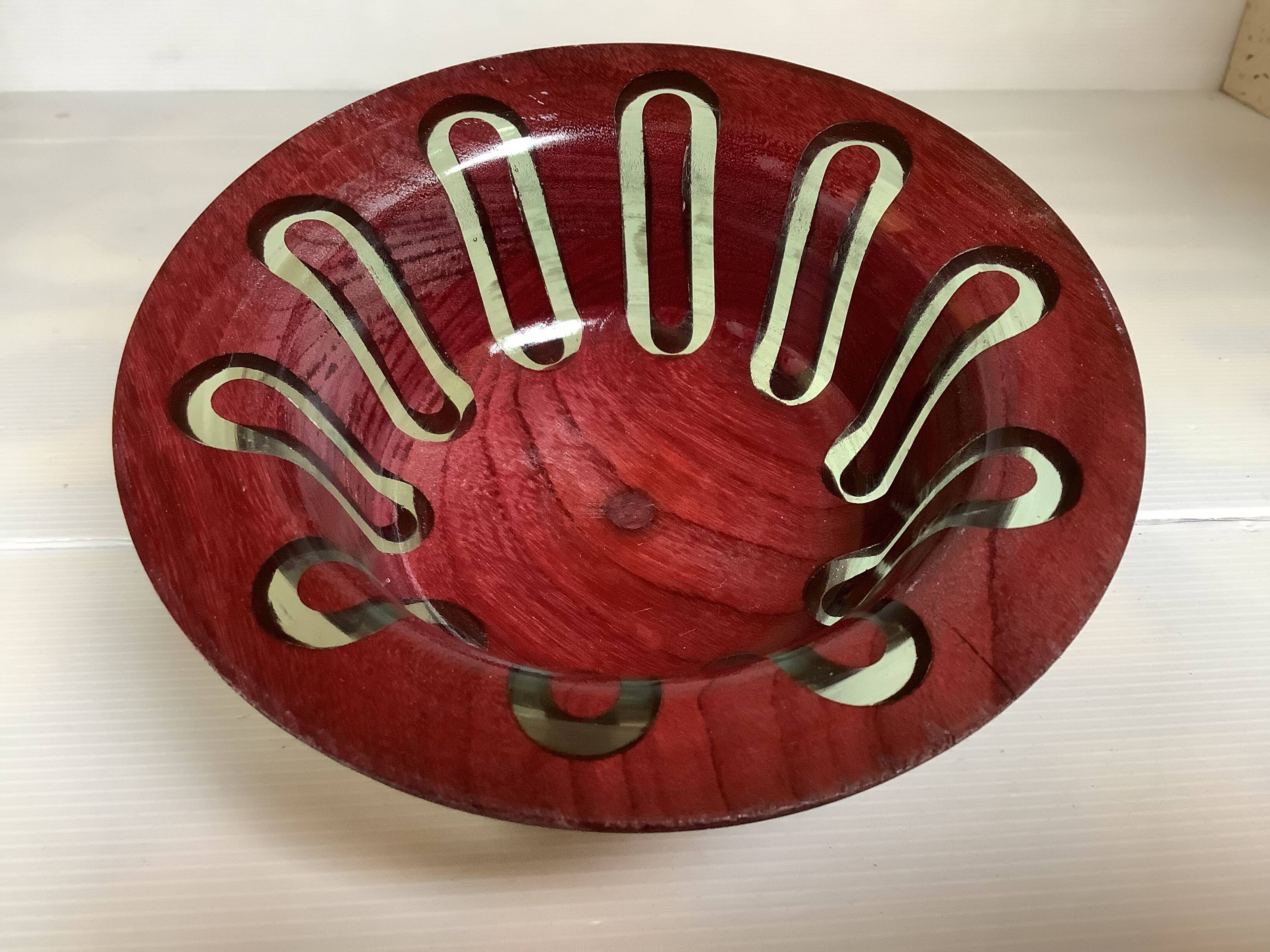 Wooden catchall Nopjes handcrafted woodturning