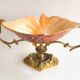 Late Art Deco bronze and porcelain centrepiece.
