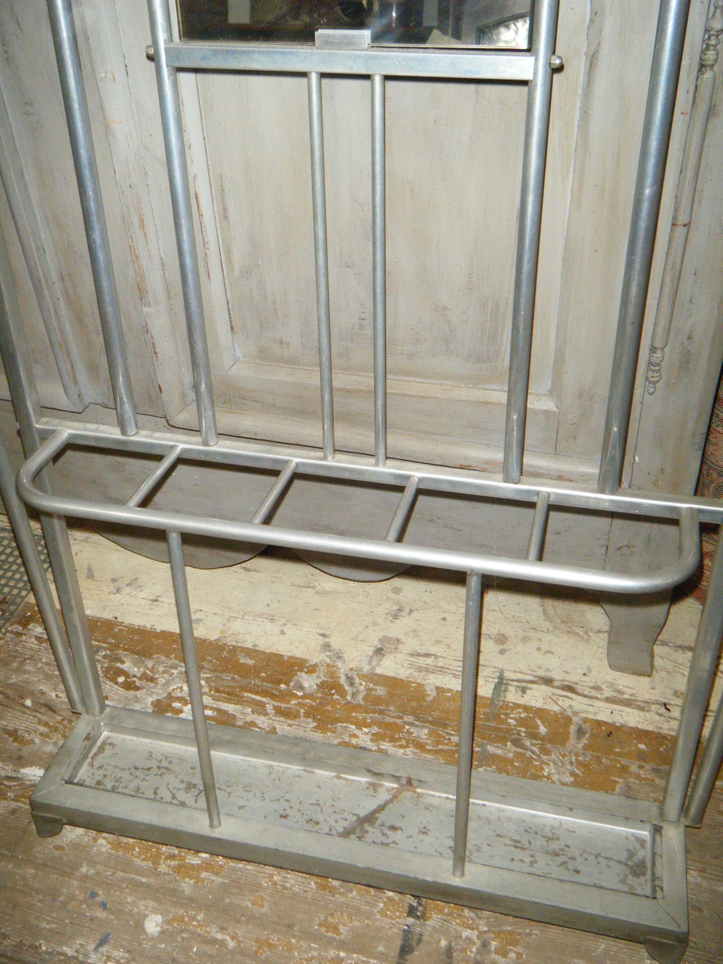 50's old aluminium coat hanger
