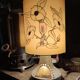 Bedside lamp in sandstone accolay