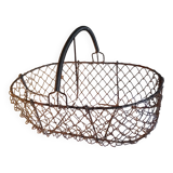 Ancien panier de pêche en fil de fer