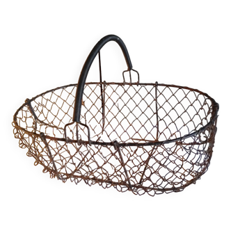 Old wire fishing basket