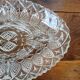 Vintage glass aperitif plate France
