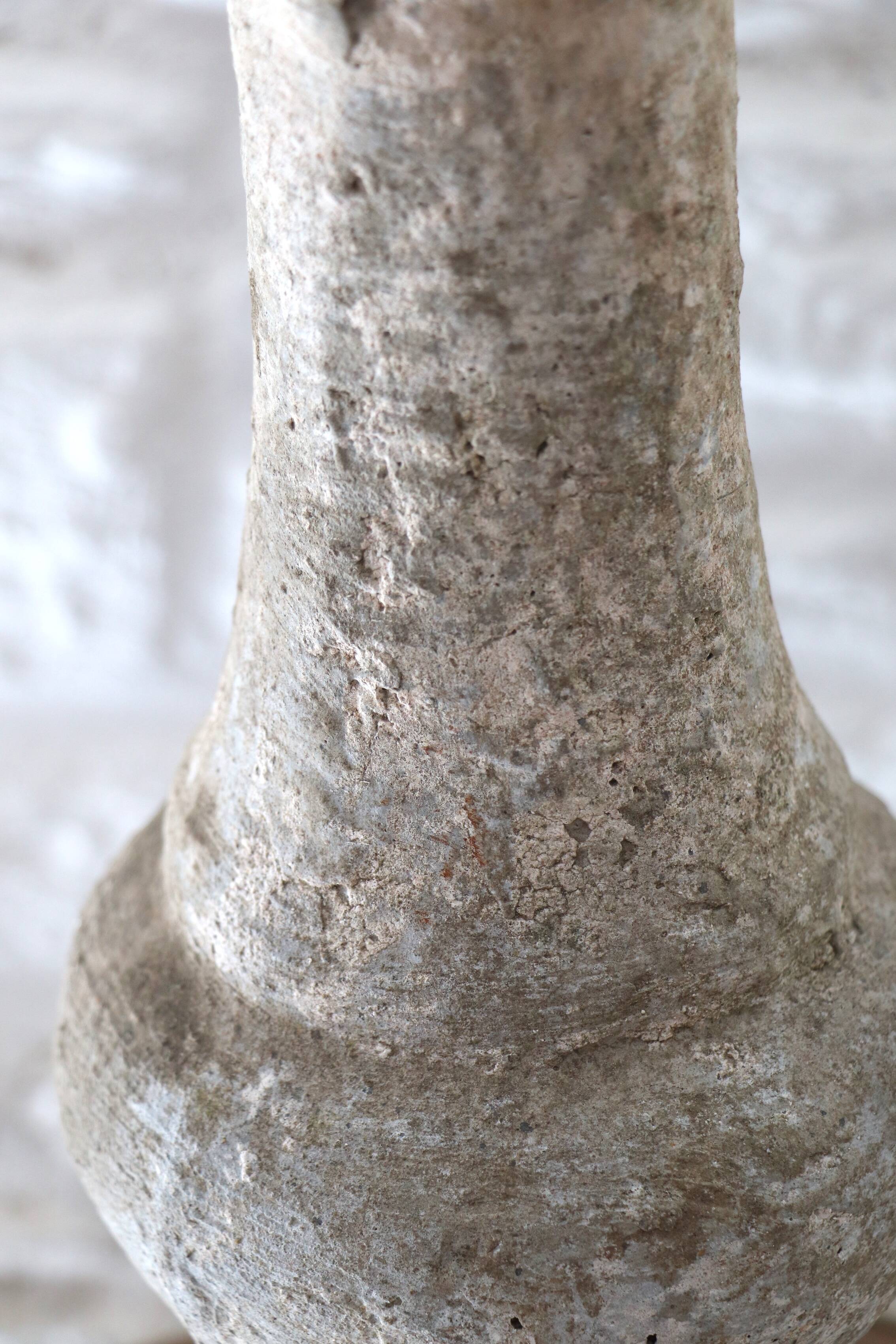 Pedestal lamp with stone base – 20th century