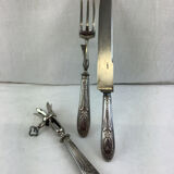 Service à gigot ancien ,en argent made in france