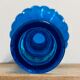 Blue glass candlestick
