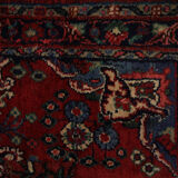 Traditional red persian runner rug long handwoven oriental wool rug - 84x275cm