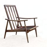 Vintage Scandinavian 1960s boomerang armchair