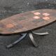 Jean Jaffeux Ceramic & Steel Coffee Table