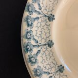 8 old blue blue longwy flat plates 1900 priming model