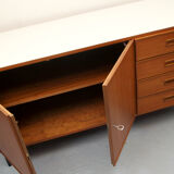 Enfilade des années 1960 en teck et formica