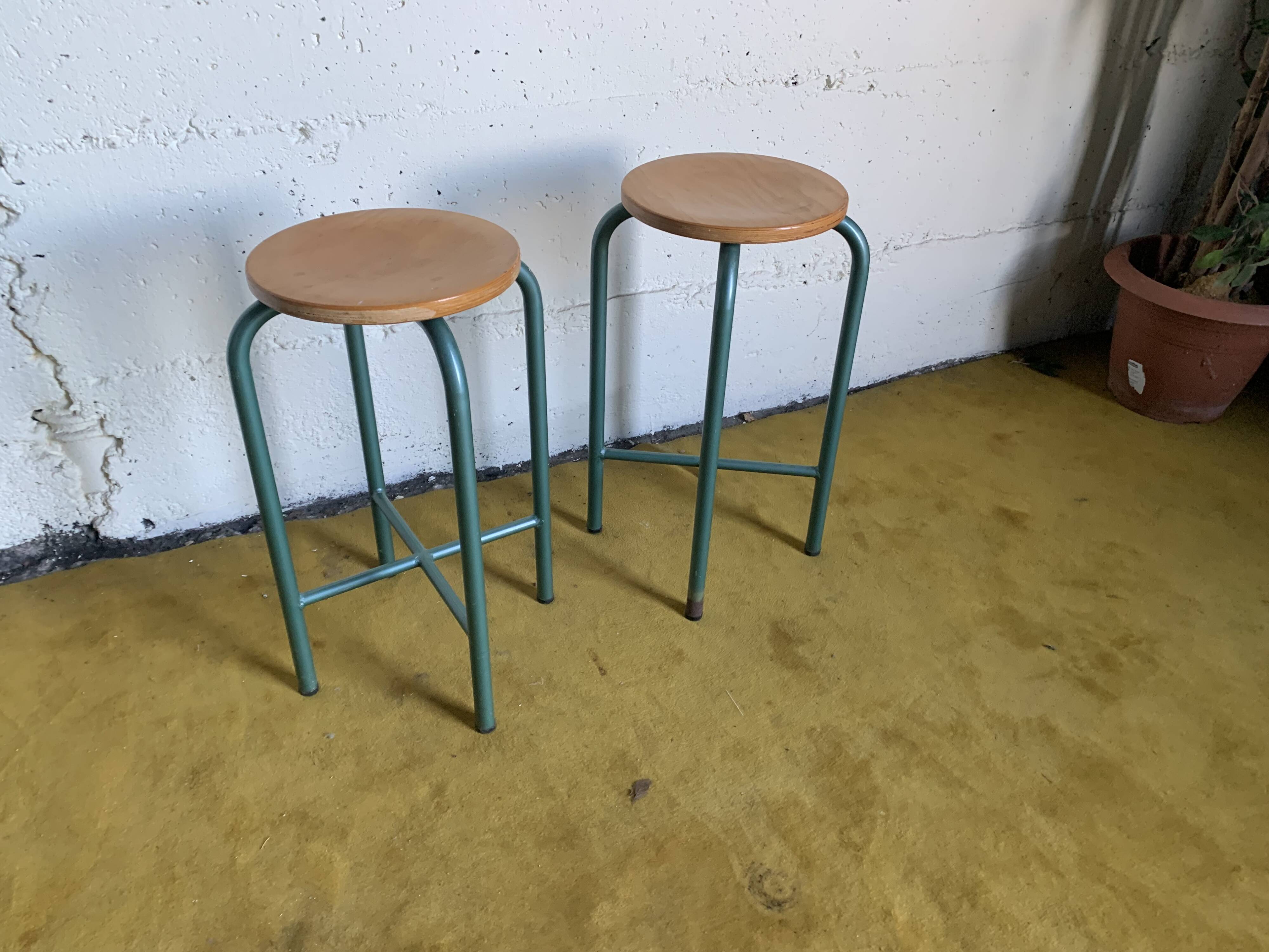 Pair of school stools