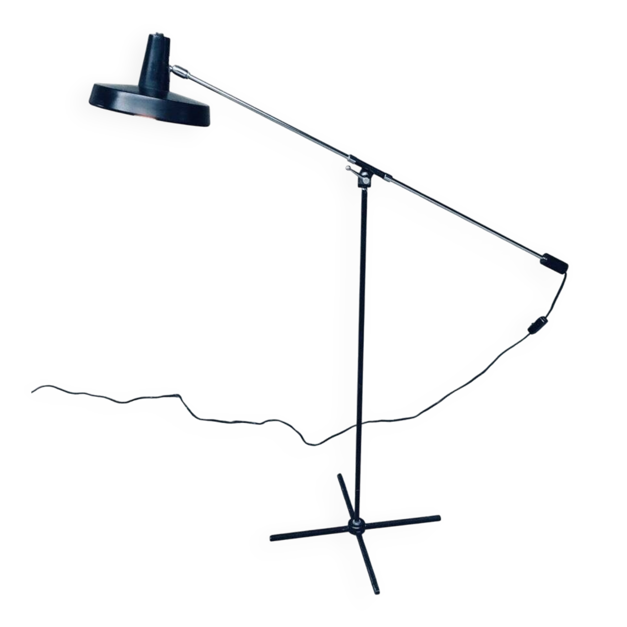 Mid-Century Modern Counterbalance Floor Lamp by Boulanger, Belgium, 1960s