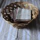 Large vintage woven wicker basket