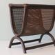 Vintage bamboo and cannage magazine holders, Italy 1960