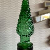 Empoli green glass bottle