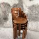 Lot Bruno Rey kush-co dark brown chairs