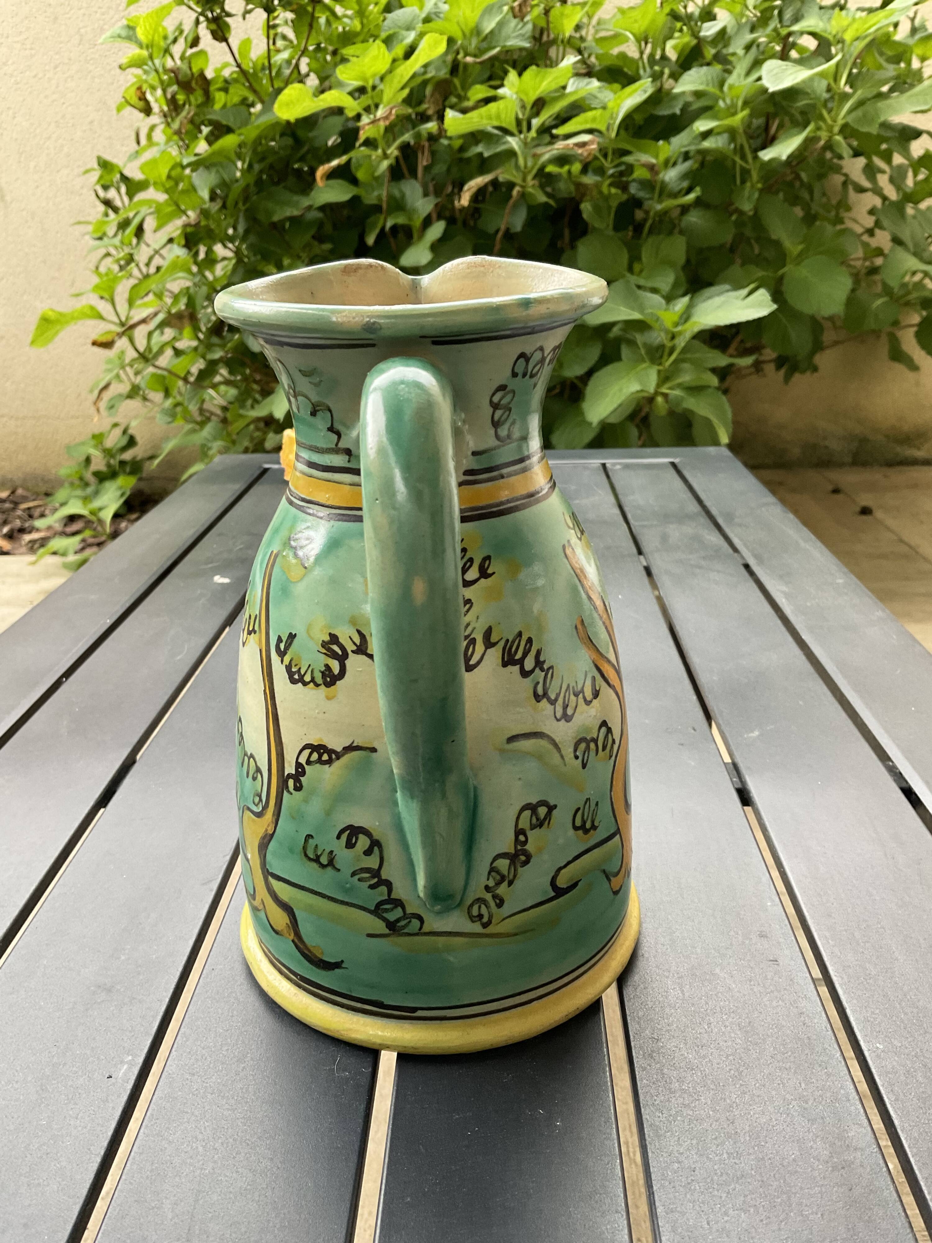 Pitcher Arzobispo goat decorations