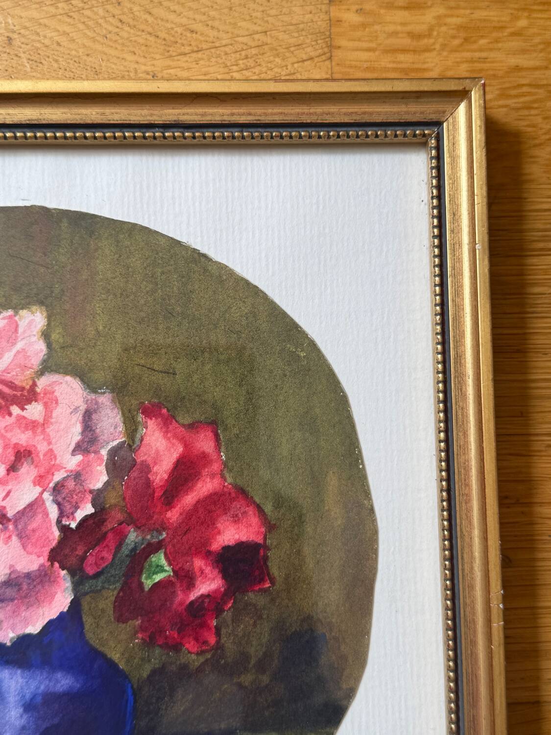 Still life with roses signed Cornillon 20th century