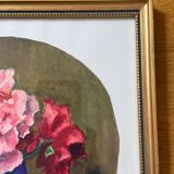 Still life with roses signed Cornillon 20th century