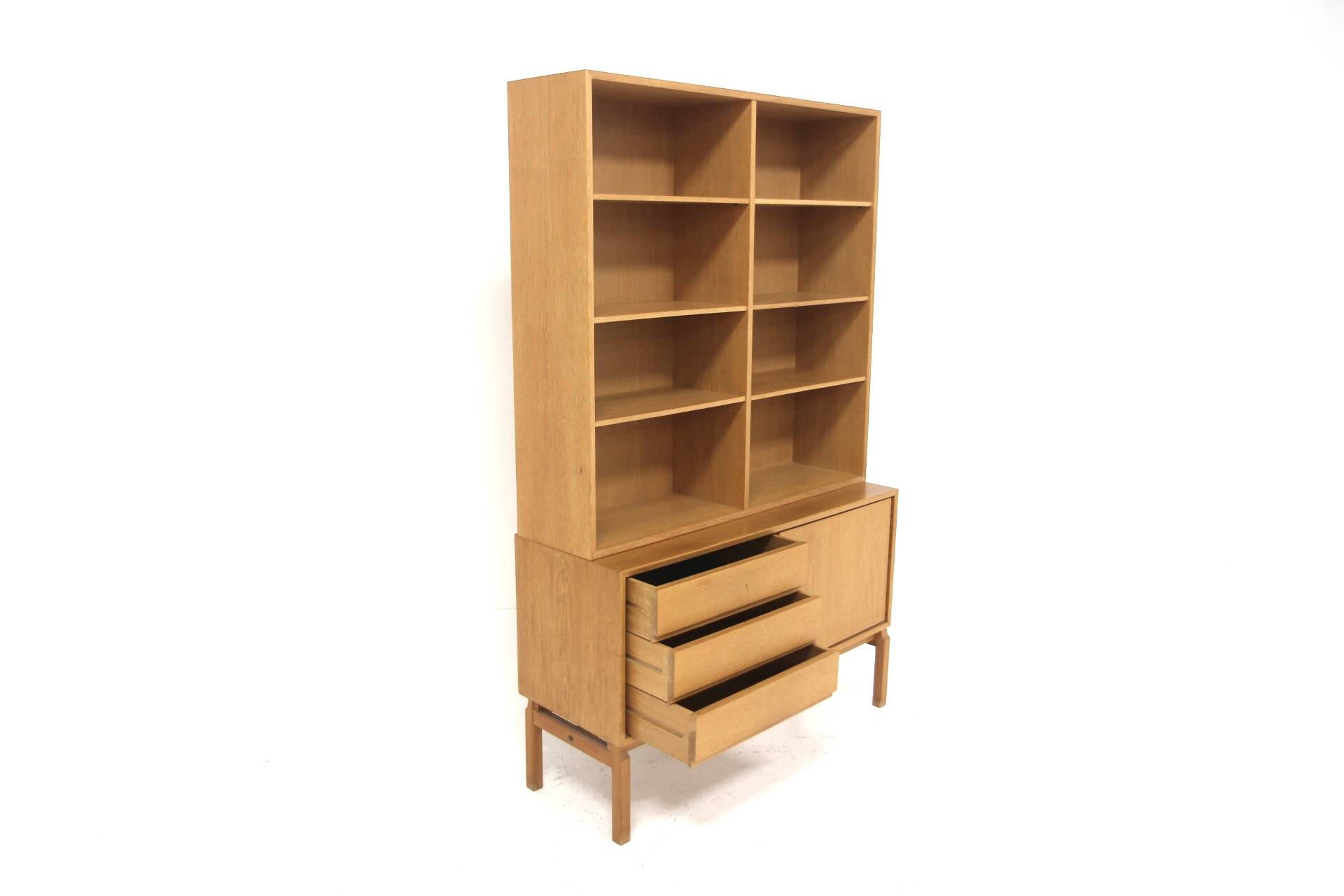 Scandinavian oak bookcase "MTP", Marian Grabinski, Möbel-Ikea, Sweden, 1960
