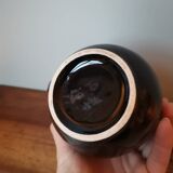 Vintage designer enameled black carafe