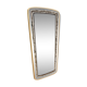 Mid-century brass framed mirror France 75x38cm