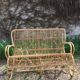 Bench into rattan vintage from the 60s