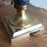 LE DAUPHIN lamp in vintage ceramic and brass