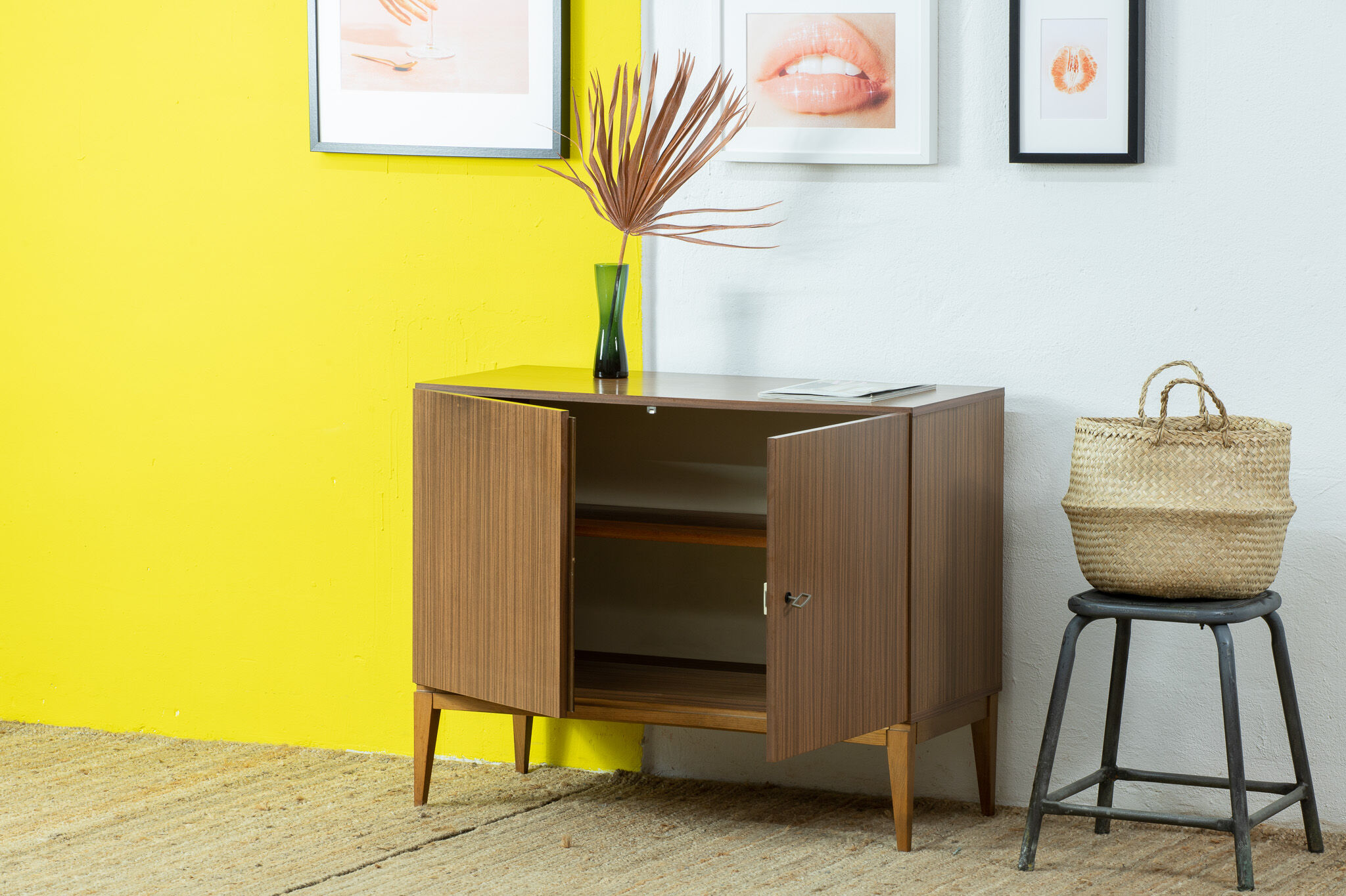Vintage Scandinavian Sideboard – 95 cm