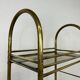 Mid-century design brass shelf