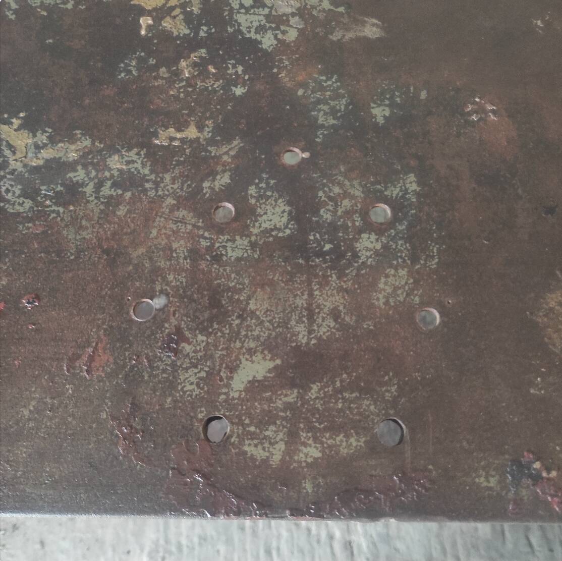 Établi industriel en acier | Table vintage de 5 mètres à deux niveaux
