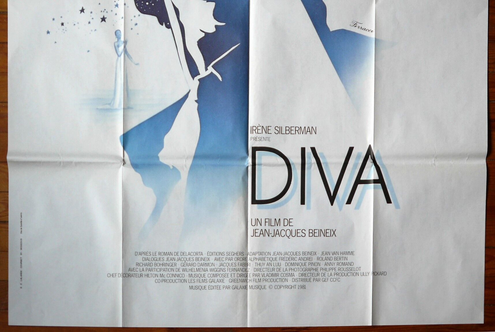 Original cinema poster-Diva-Jean-Jacques Beineix