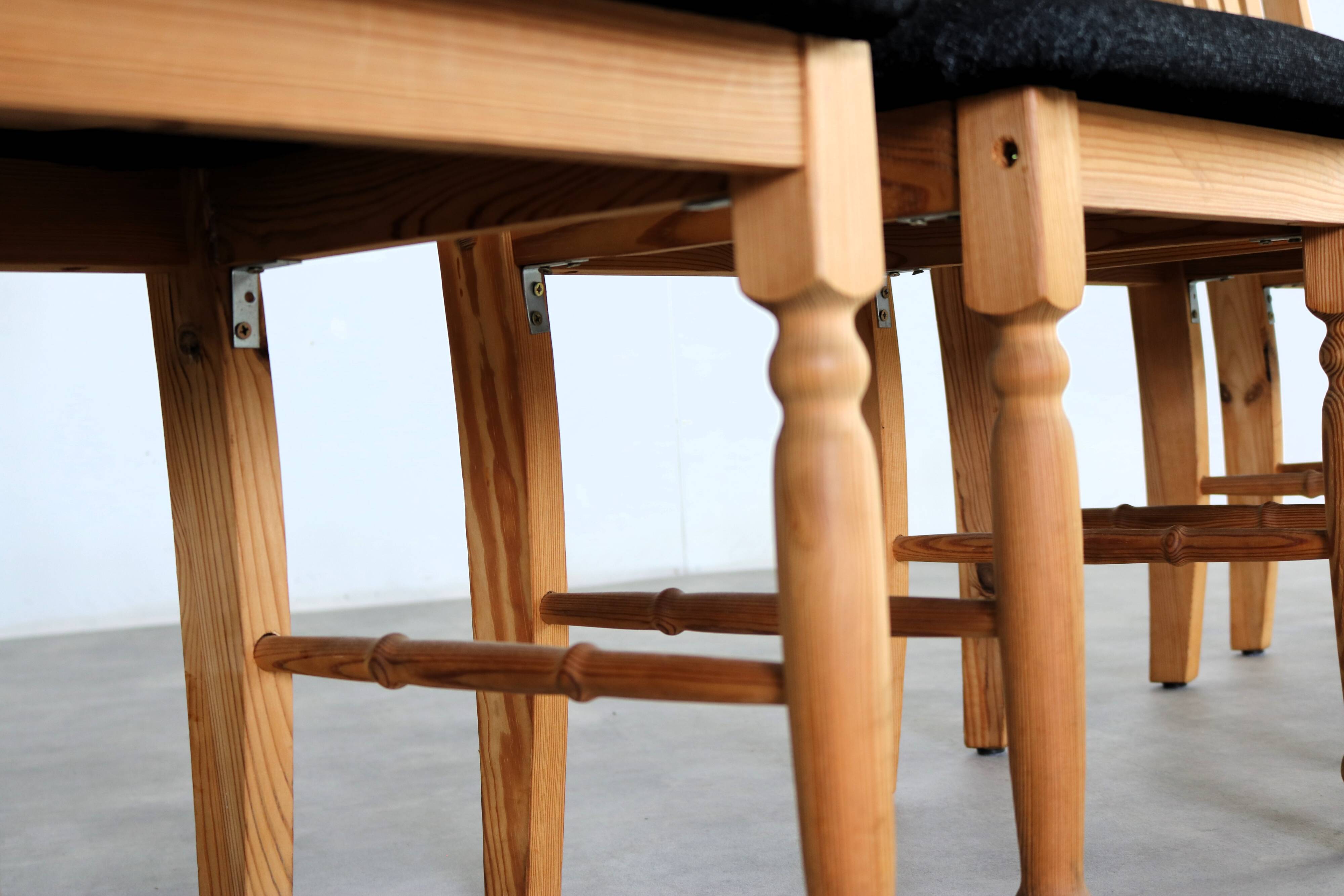 vintage dining room chairs | chairs | pine | 70's