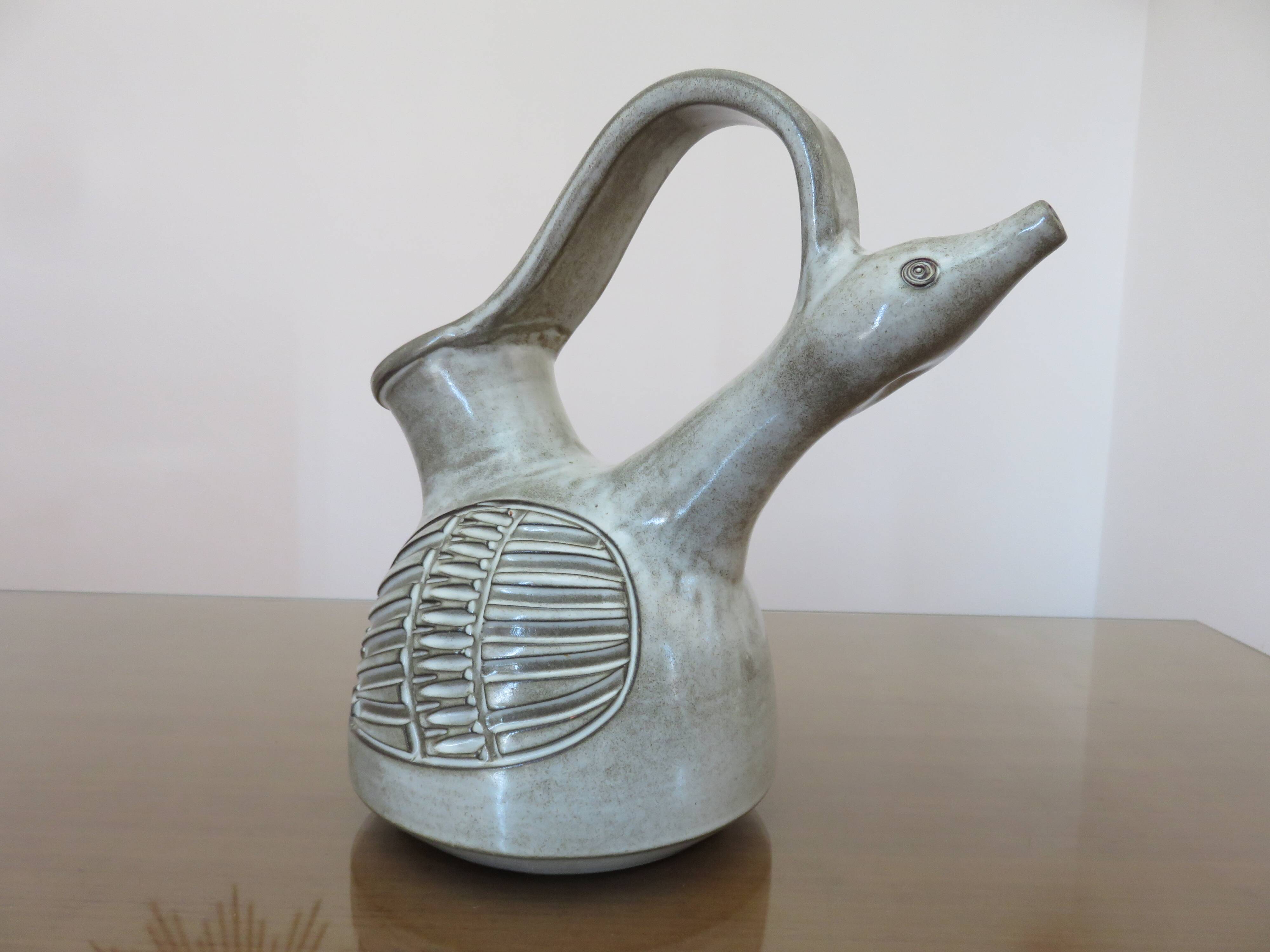 Zoomorphic ceramic Marius BESSONE Vallauris 1960s