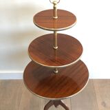 Round table of neoclassical style with triple plateaux 1940